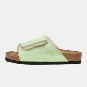 STÜSSY & BIRKENSTOCK SOLANA SHEARLING SLIDE