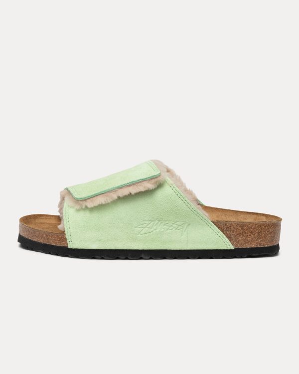 STÜSSY & BIRKENSTOCK SOLANA SHEARLING SLIDE