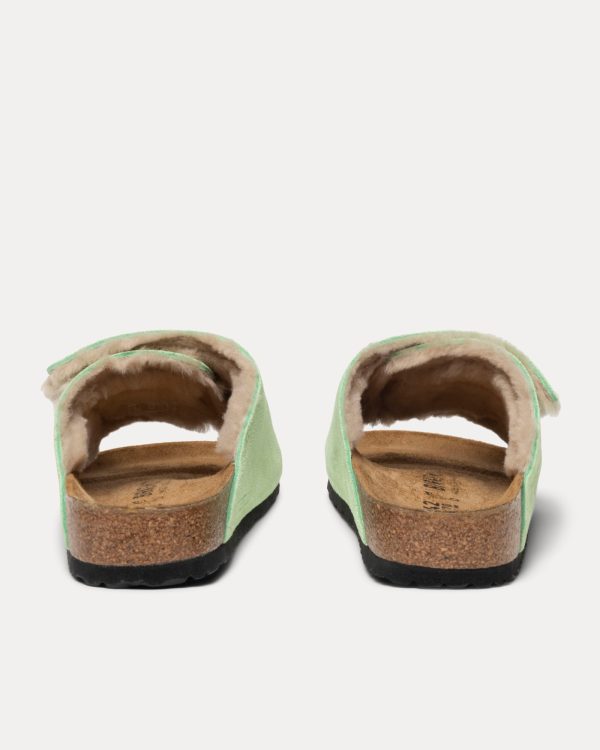 STÜSSY & BIRKENSTOCK SOLANA SHEARLING SLIDE - Image 4