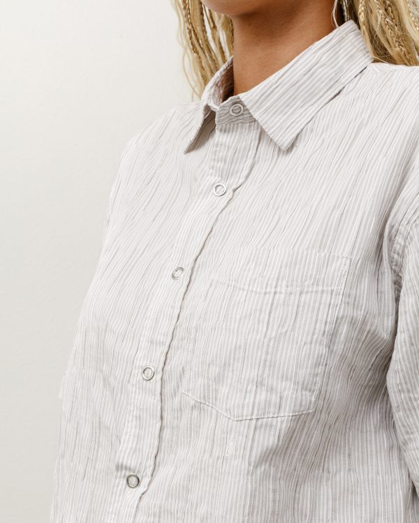 WAVY STRIPED SHORT SLEEVE SHIRT - Image 3