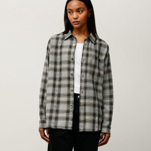 MOTIF PLAID SHIRT