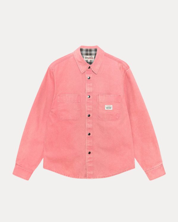 HEAVY WASHED CANVAS SHIRT - Image 6