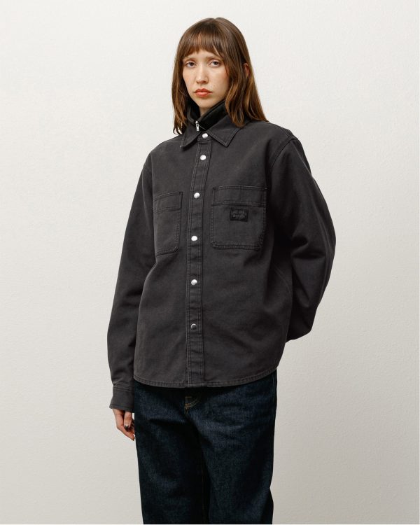 HEAVY WASHED CANVAS SHIRT - Image 4
