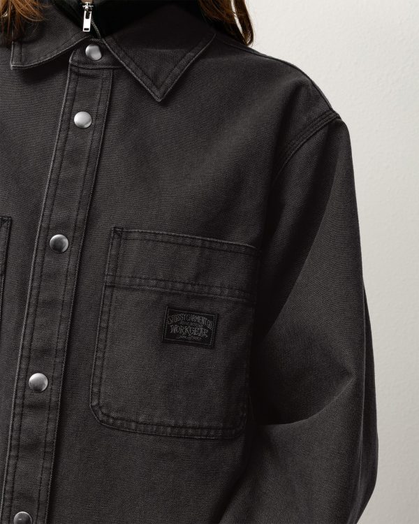 HEAVY WASHED CANVAS SHIRT - Image 6
