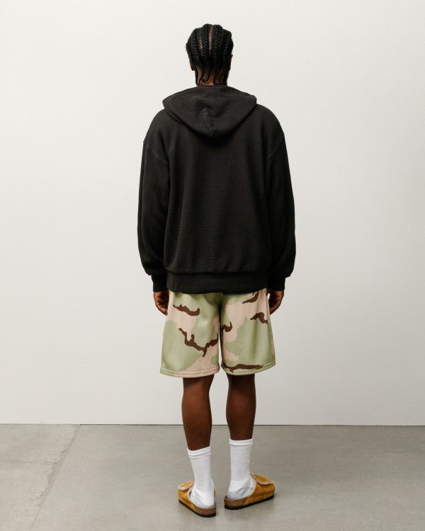 DOUBLE LAYER WAFFLE ZIP HOODIE - Image 3