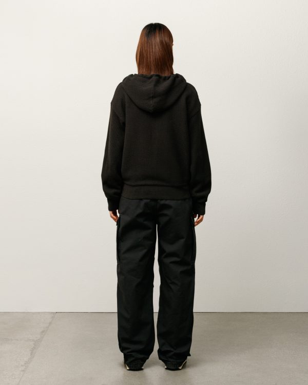 DOUBLE LAYER WAFFLE ZIP HOODIE - Image 5