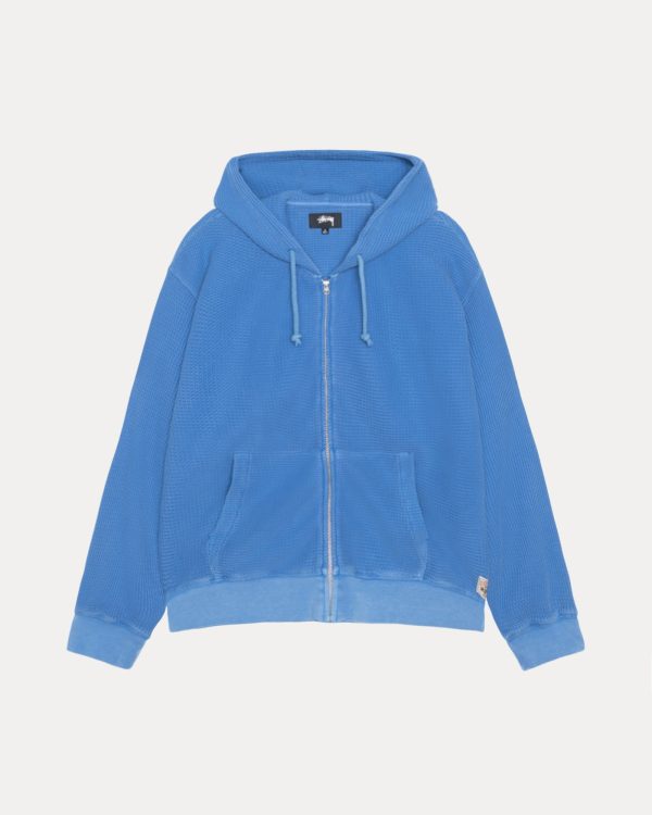 DOUBLE LAYER WAFFLE ZIP HOODIE - Image 6