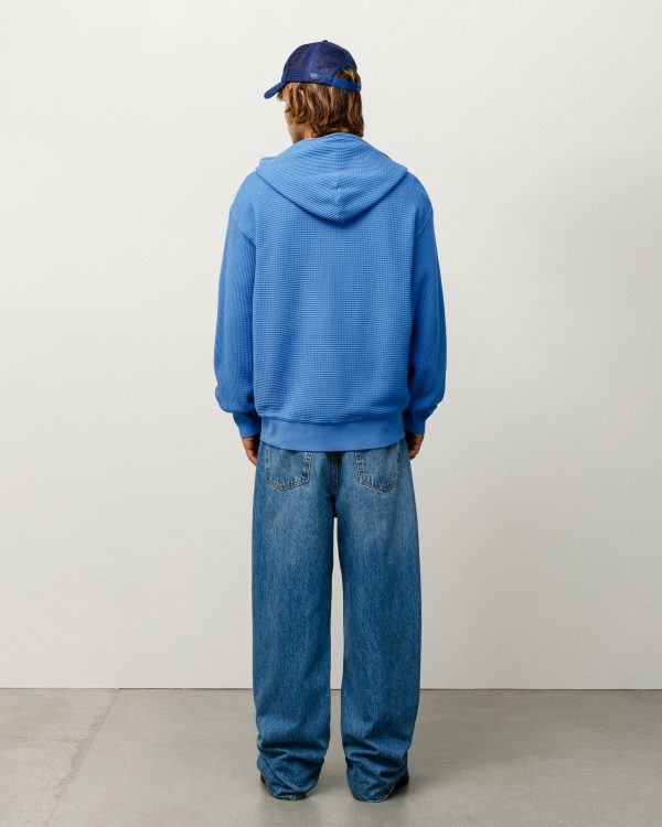 DOUBLE LAYER WAFFLE ZIP HOODIE - Image 5
