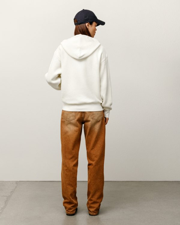 DOUBLE LAYER WAFFLE ZIP HOODIE - Image 5
