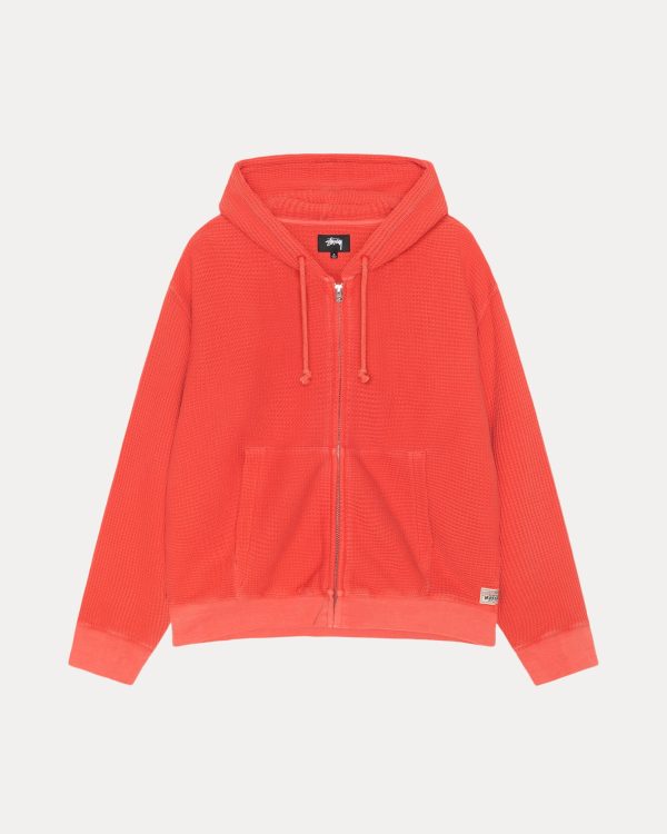 DOUBLE LAYER WAFFLE ZIP HOODIE - Image 5