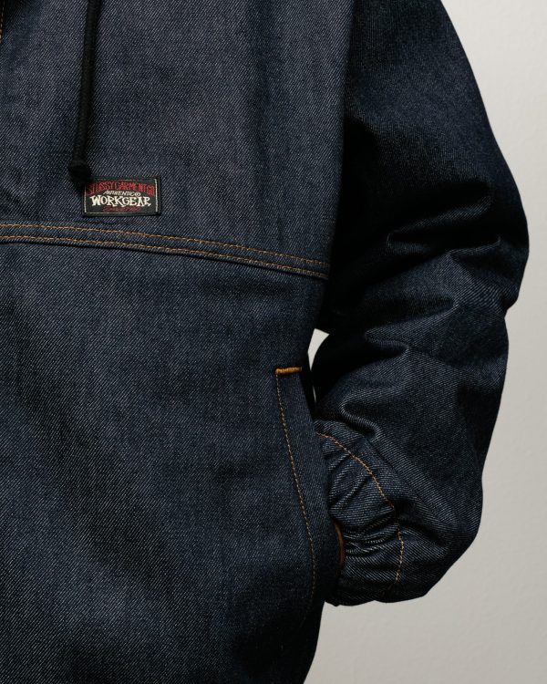 INSULATED WORK JACKET RAW DENIM - Image 6