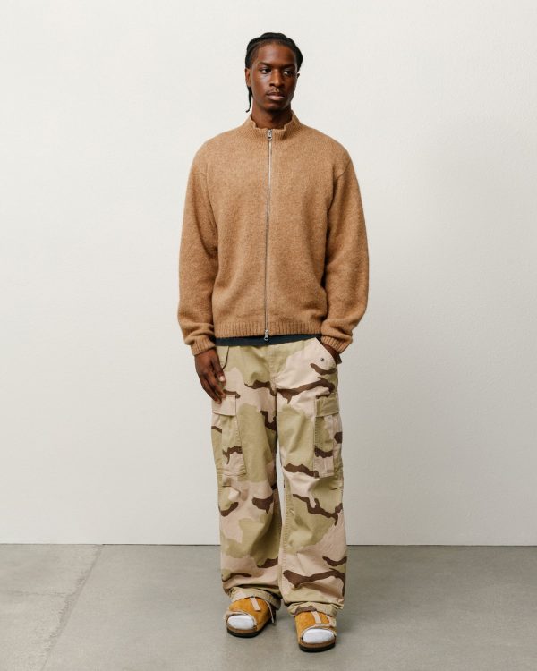 FULL ZIP BRUSHED MERINO SWEATER