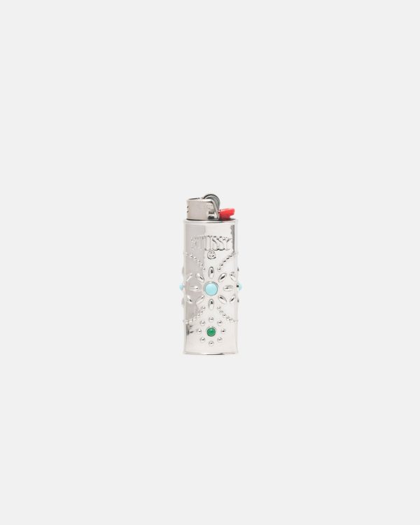 METAL BEJEWELED LIGHTER CASE