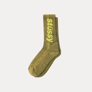 WASHED HELVETICA CREW SOCK