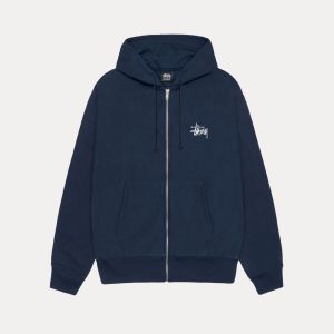 BASIC STÜSSY ZIP HOODIE