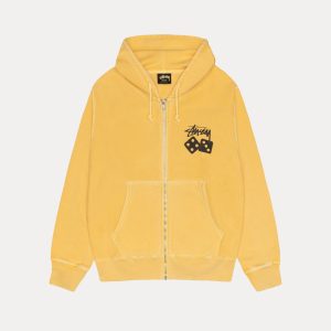 DICE ZIP HOODIE PIGMENT DYED