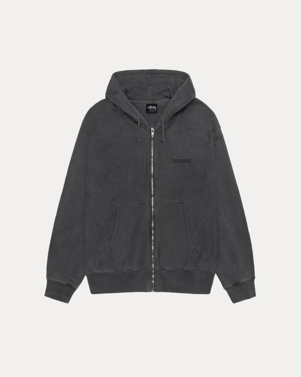JUMBO ZIP HOODIE PIGMENT DYED