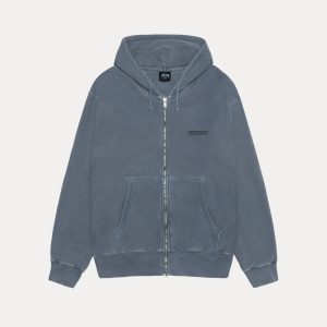 JUMBO ZIP HOODIE PIGMENT DYED