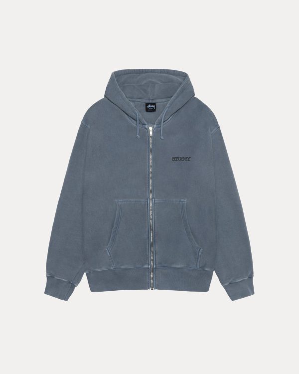 JUMBO ZIP HOODIE PIGMENT DYED